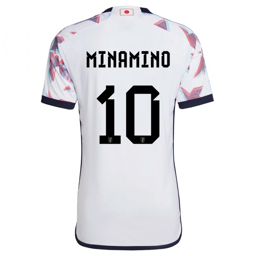 Homem Camisola Japonesa Takumi Minamino #10 Branco Alternativa 22-24 Camisa