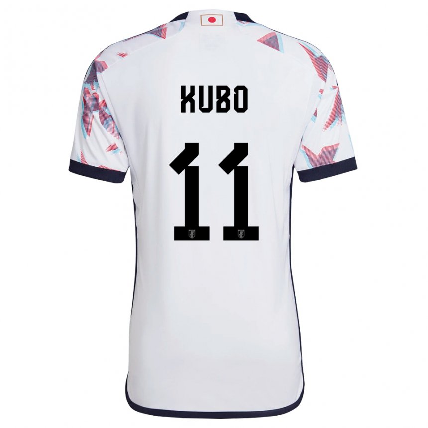 Homem Camisola Japonesa Takefusa Kubo #11 Branco Alternativa 22-24 Camisa