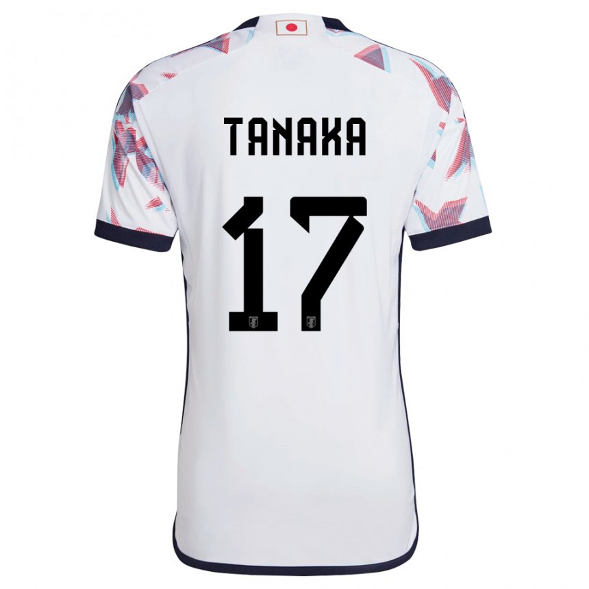 Homem Camisola Japonesa Ao Tanaka #17 Branco Alternativa 22-24 Camisa