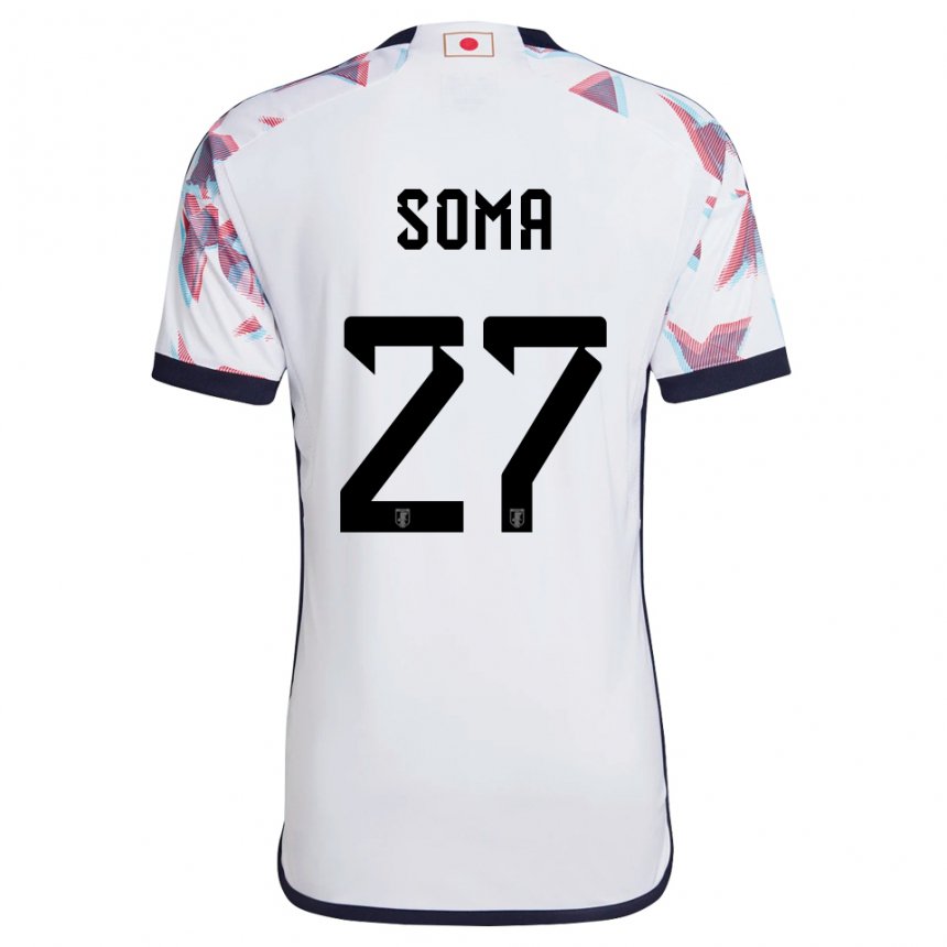 Homem Camisola Japonesa Yuki Soma #27 Branco Alternativa 22-24 Camisa