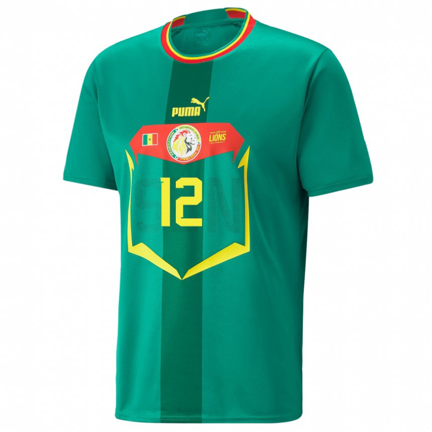 Homem Camisola Senegalesa Fode Ballo-toure #12 Verde Alternativa 22-24 Camisa