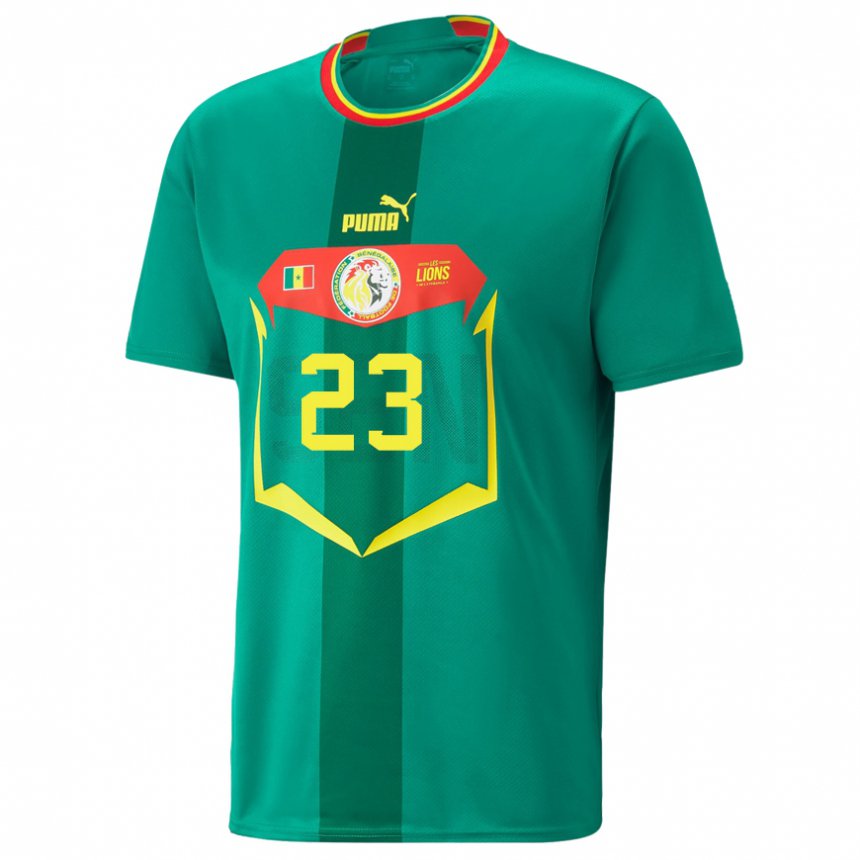 Homem Camisola Senegalesa Noah Fadiga #23 Verde Alternativa 22-24 Camisa