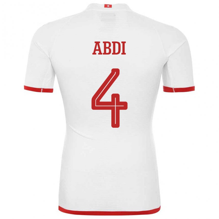 Homem Camisola Tunisiana Ali Abdi #4 Branco Alternativa 22-24 Camisa