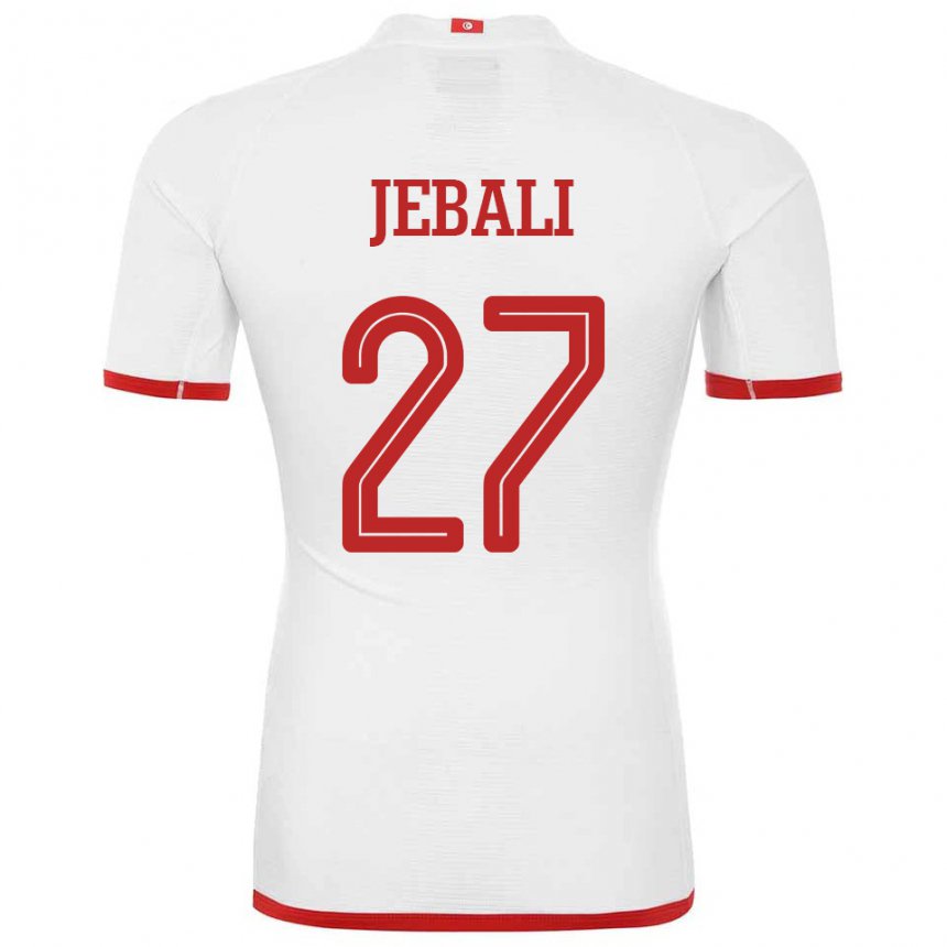 Homem Camisola Tunisiana Issam Jebali #27 Branco Alternativa 22-24 Camisa