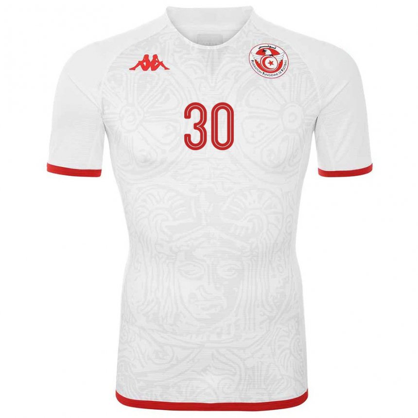 Homem Camisola Tunisiana Yann Valery #30 Branco Alternativa 22-24 Camisa