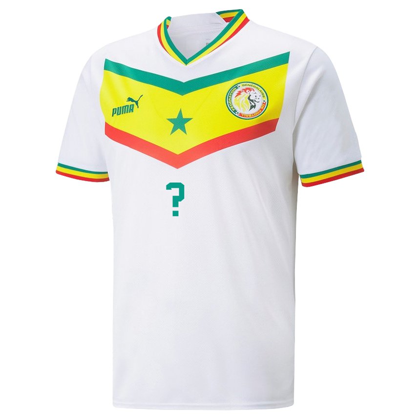 Mulher Camisola Senegalesa Seu Nome #0 Branco Principal 22-24 Camisa