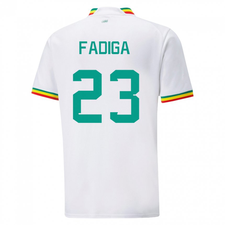 Mulher Camisola Senegalesa Noah Fadiga #23 Branco Principal 22-24 Camisa