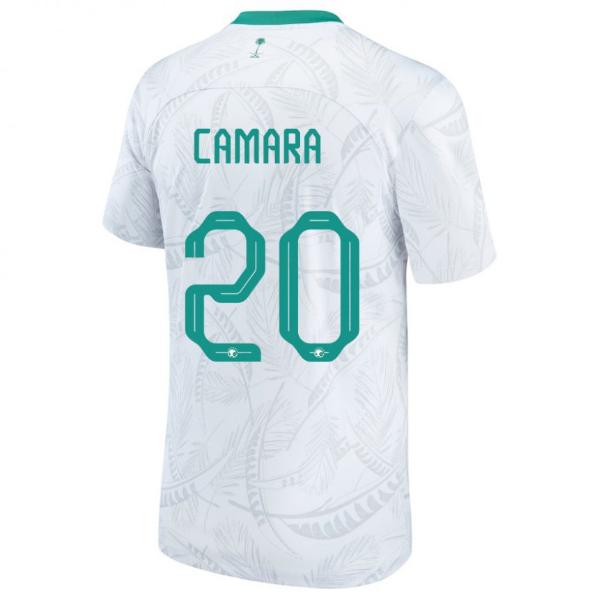 Mulher Camisola Saudita Haroune Camara #20 Branco Principal 22-24 Camisa