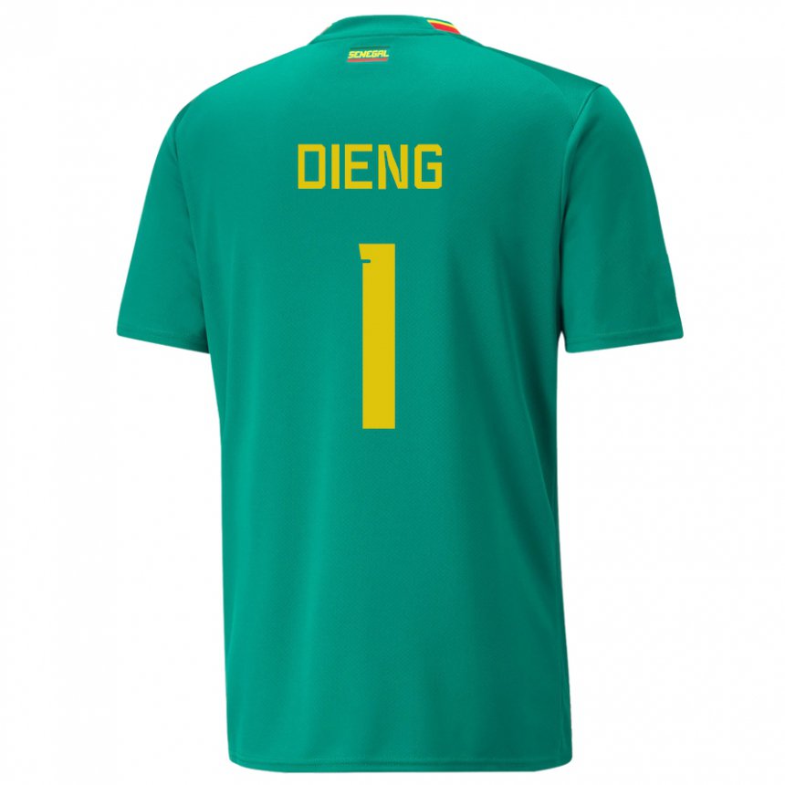 Mulher Camisola Senegalesa Timothy Dieng #1 Verde Alternativa 22-24 Camisa