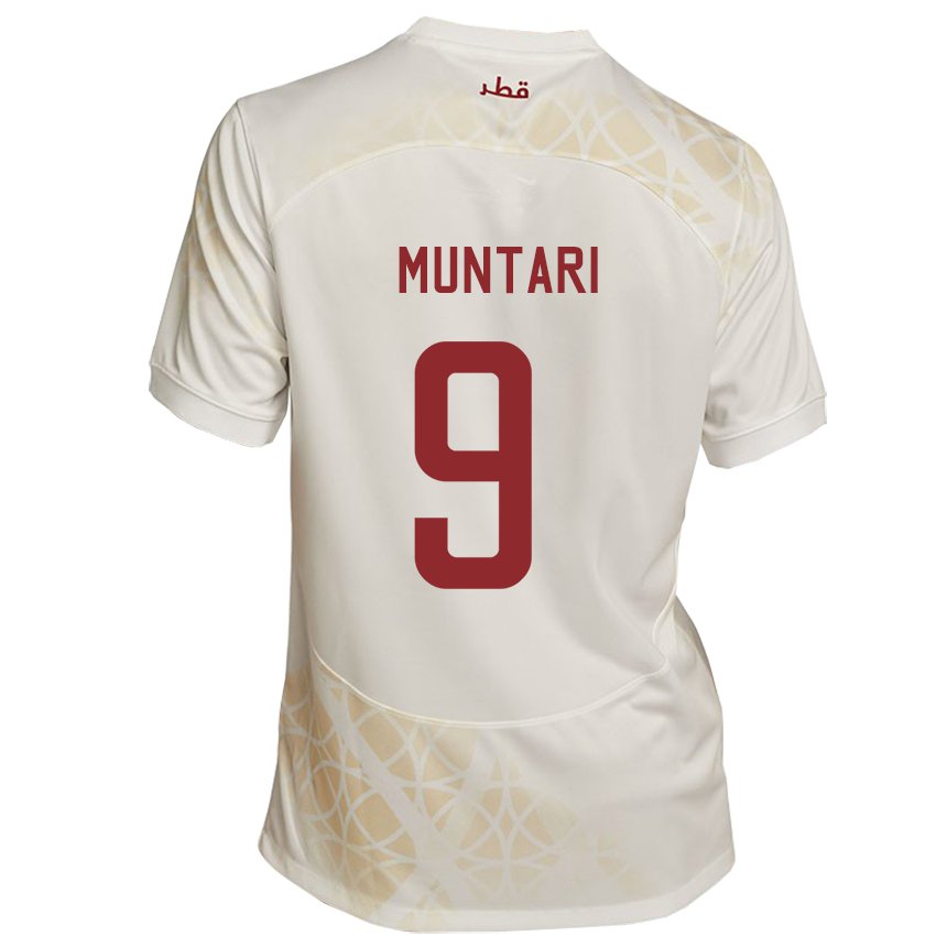 Mulher Camisola Catari Mohammed Muntari #9 Bege Dourado Alternativa 22-24 Camisa