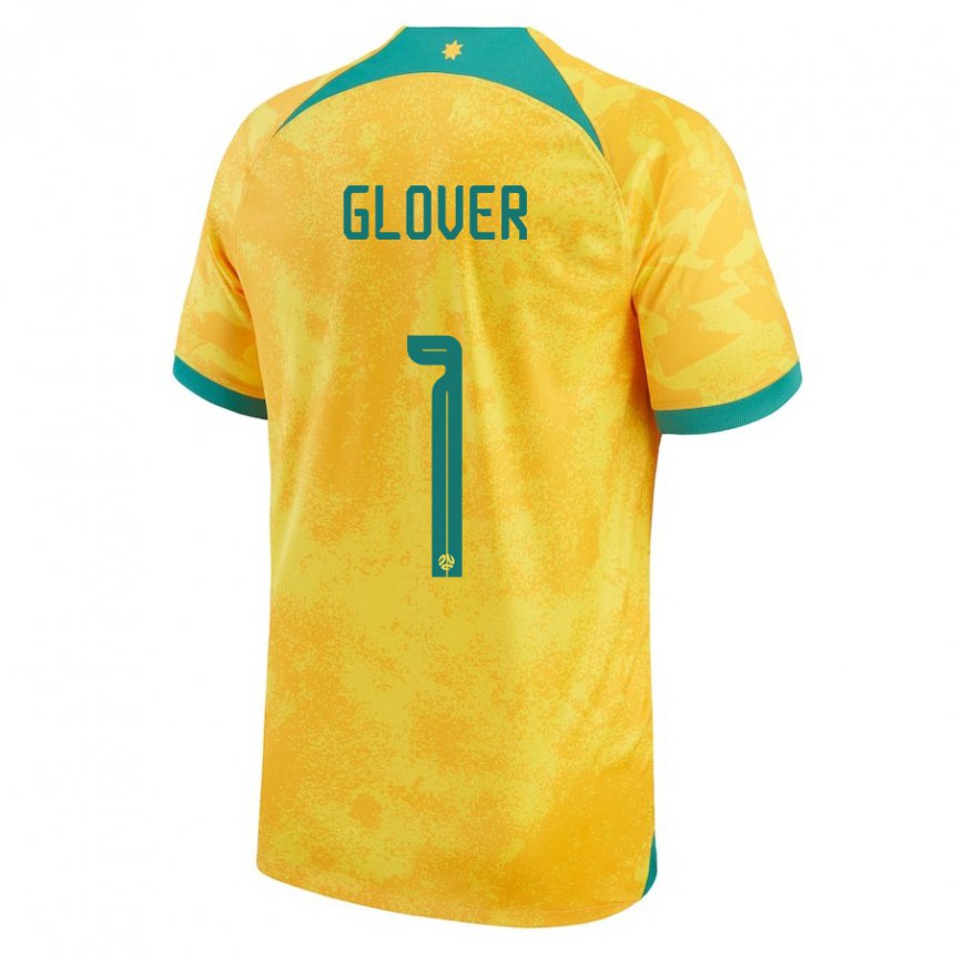 Criança Camisola Australiana Thomas Glover #1 Dourado Principal 22-24 Camisa