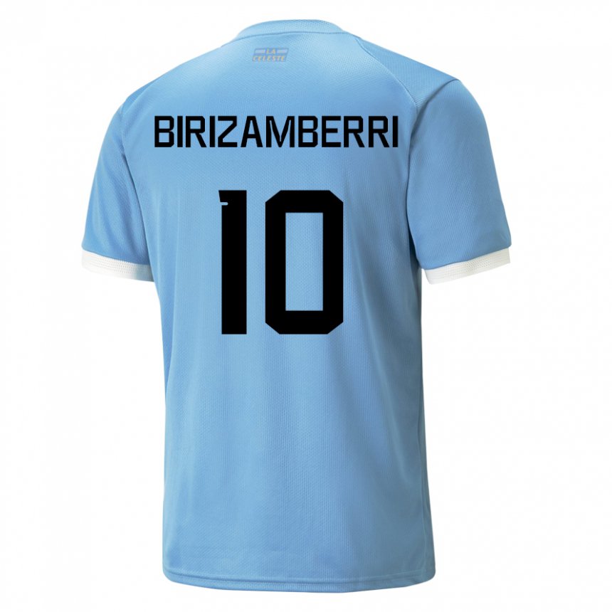 Criança Camisola Uruguaia Carolina Birizamberri #10 Azul Principal 22-24 Camisa