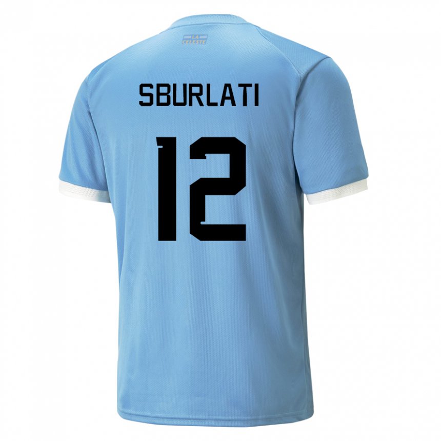 Criança Camisola Uruguaia Vanina Sburlati #12 Azul Principal 22-24 Camisa