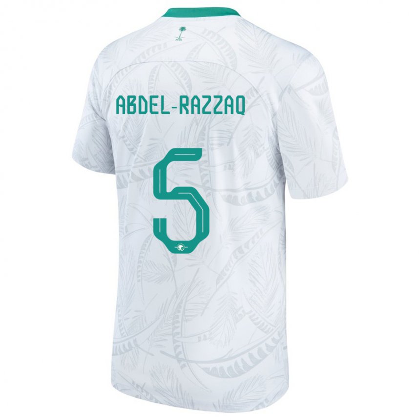 Criança Camisola Saudita Lana Abdel Razzaq #5 Branco Principal 22-24 Camisa