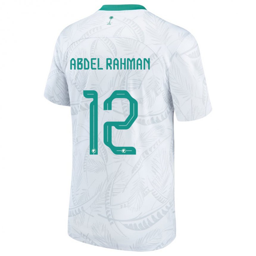 Criança Camisola Saudita Mona Abdel Rahman #12 Branco Principal 22-24 Camisa