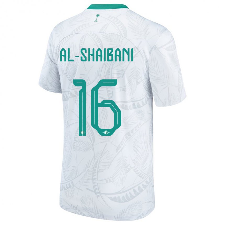 Criança Camisola Saudita Asrar Al Shaibani #16 Branco Principal 22-24 Camisa