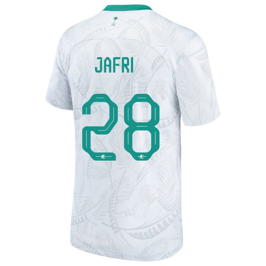 Criança Camisola Saudita Farah Jafri #28 Branco Principal 22-24 Camisa