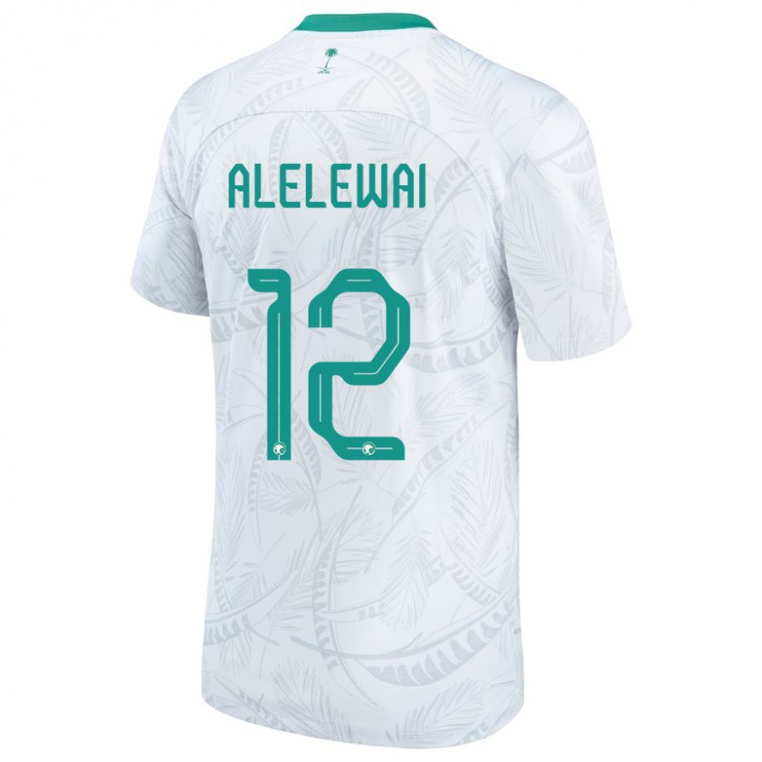 Criança Camisola Saudita Abdulaziz Alelewai #12 Branco Principal 22-24 Camisa