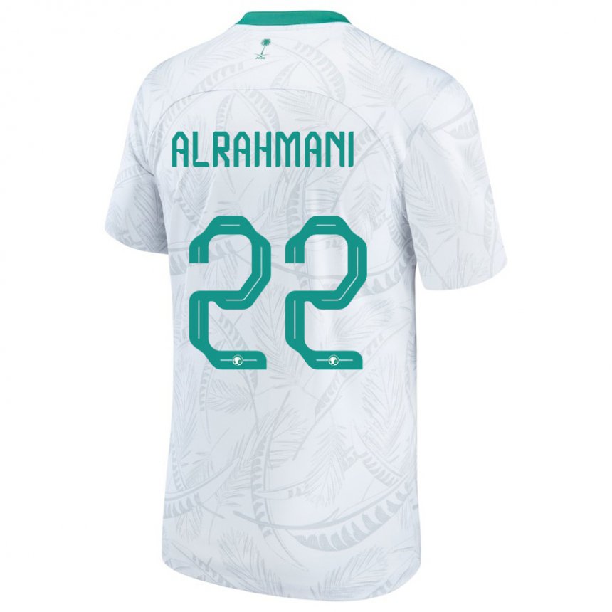 Criança Camisola Saudita Saleh Alrahmani #22 Branco Principal 22-24 Camisa