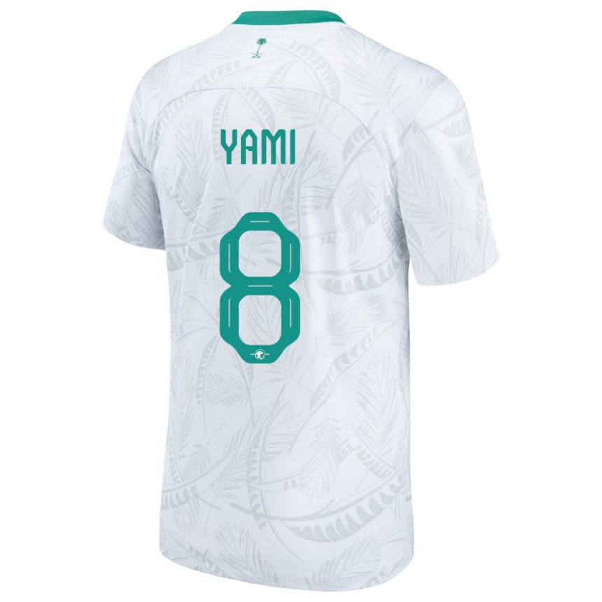 Criança Camisola Saudita Riyadh Yami #8 Branco Principal 22-24 Camisa