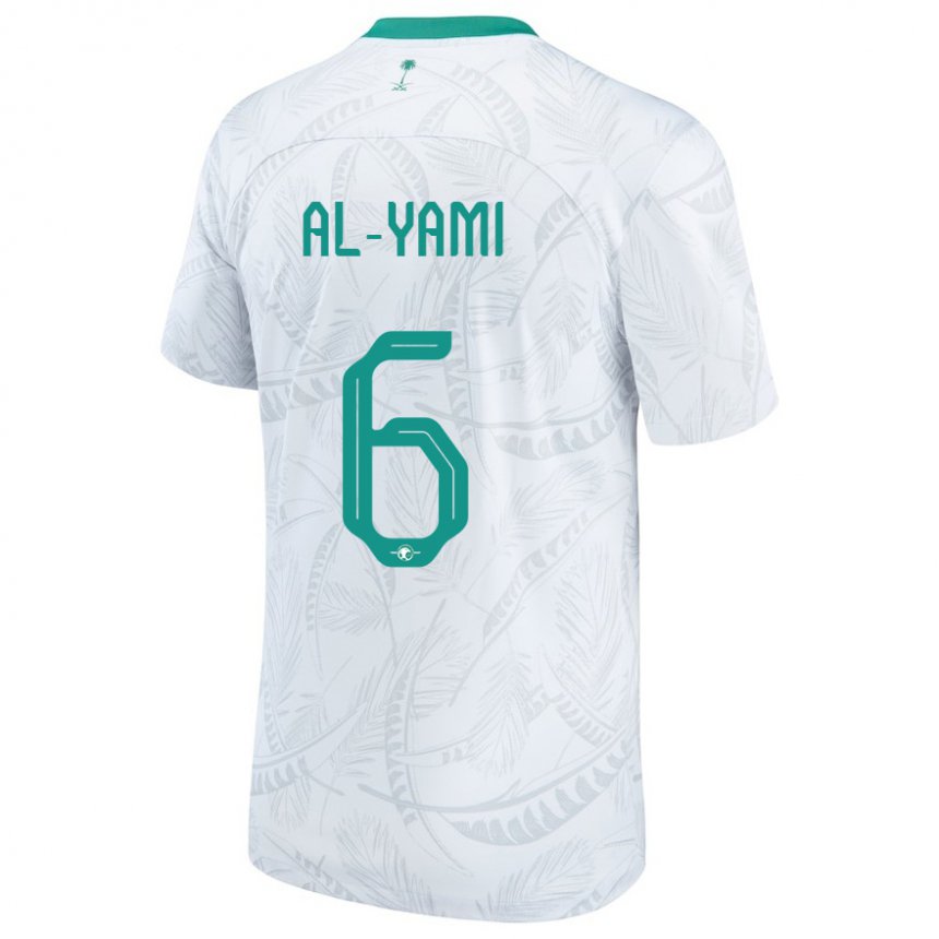 Criança Camisola Saudita Mohammed Al Yami #6 Branco Principal 22-24 Camisa