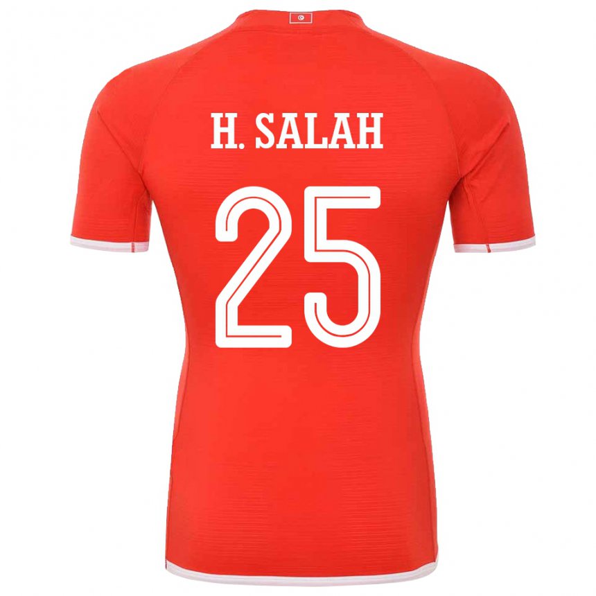 Criança Camisola Tunisiana Heni Ben Salah #25 Vermelho Principal 22-24 Camisa