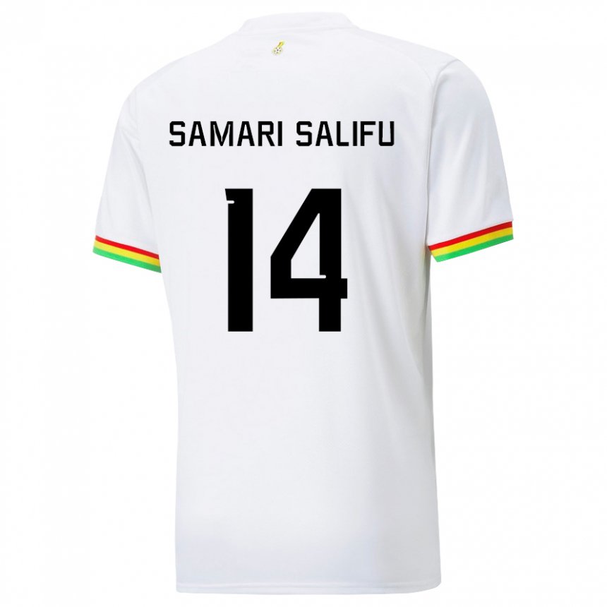 Criança Camisola Ganesa Abass Samari Salifu #14 Branco Principal 22-24 Camisa