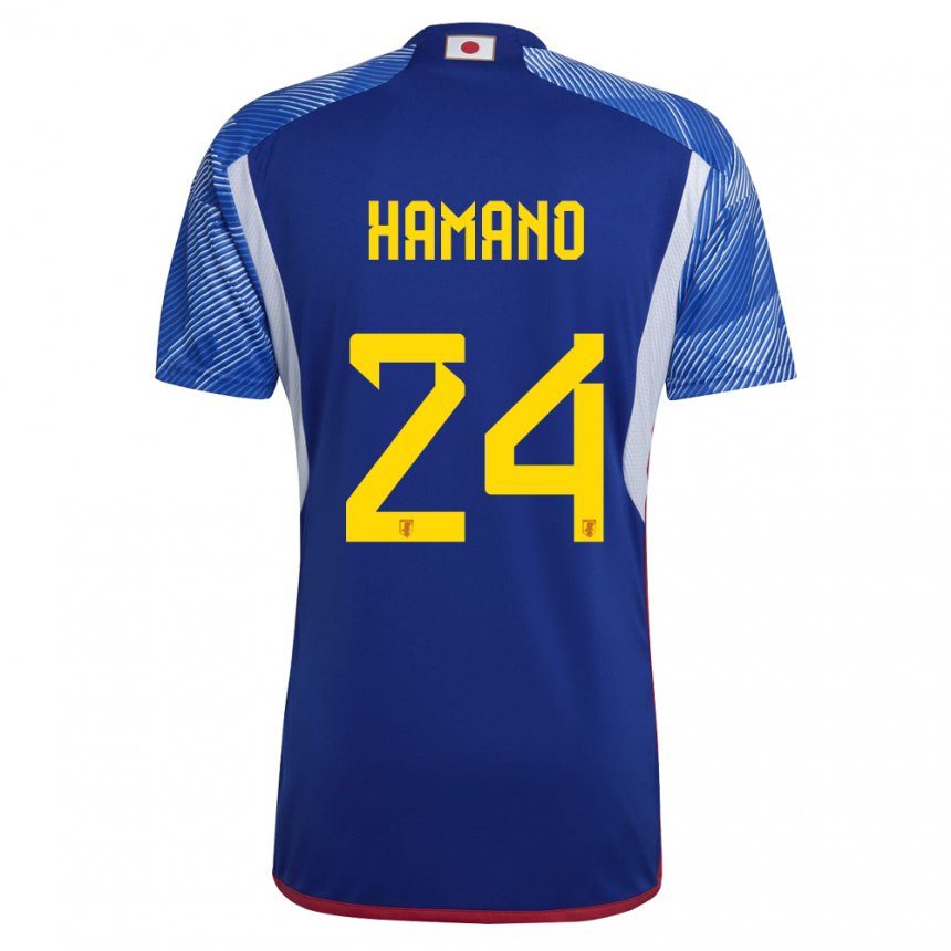 Criança Camisola Japonesa Maika Hamano #24 Azul Real Principal 22-24 Camisa