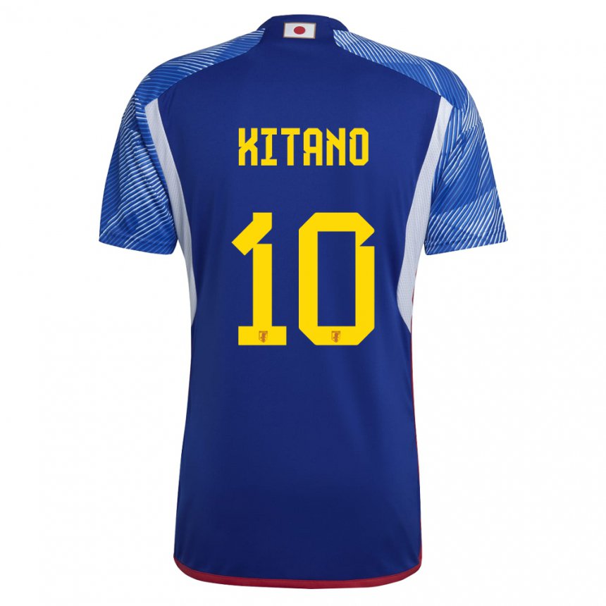 Criança Camisola Japonesa Sota Kitano #10 Azul Real Principal 22-24 Camisa