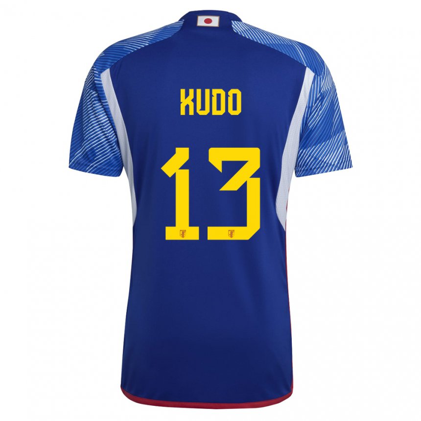 Criança Camisola Japonesa Kota Kudo #13 Azul Real Principal 22-24 Camisa