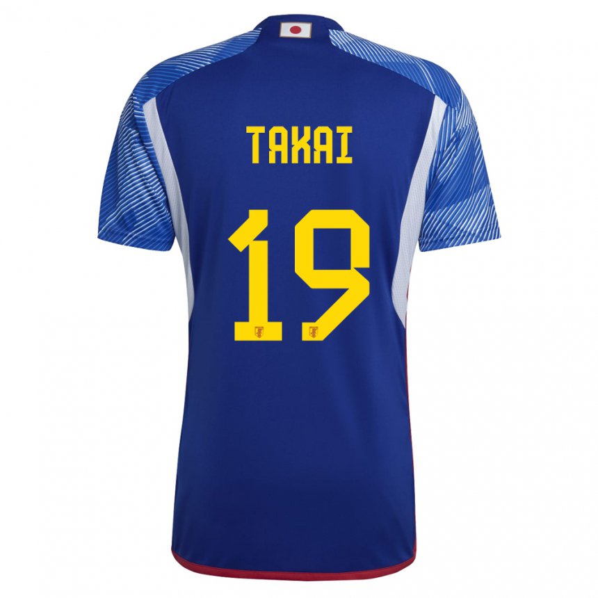 Criança Camisola Japonesa Kota Takai #19 Azul Real Principal 22-24 Camisa