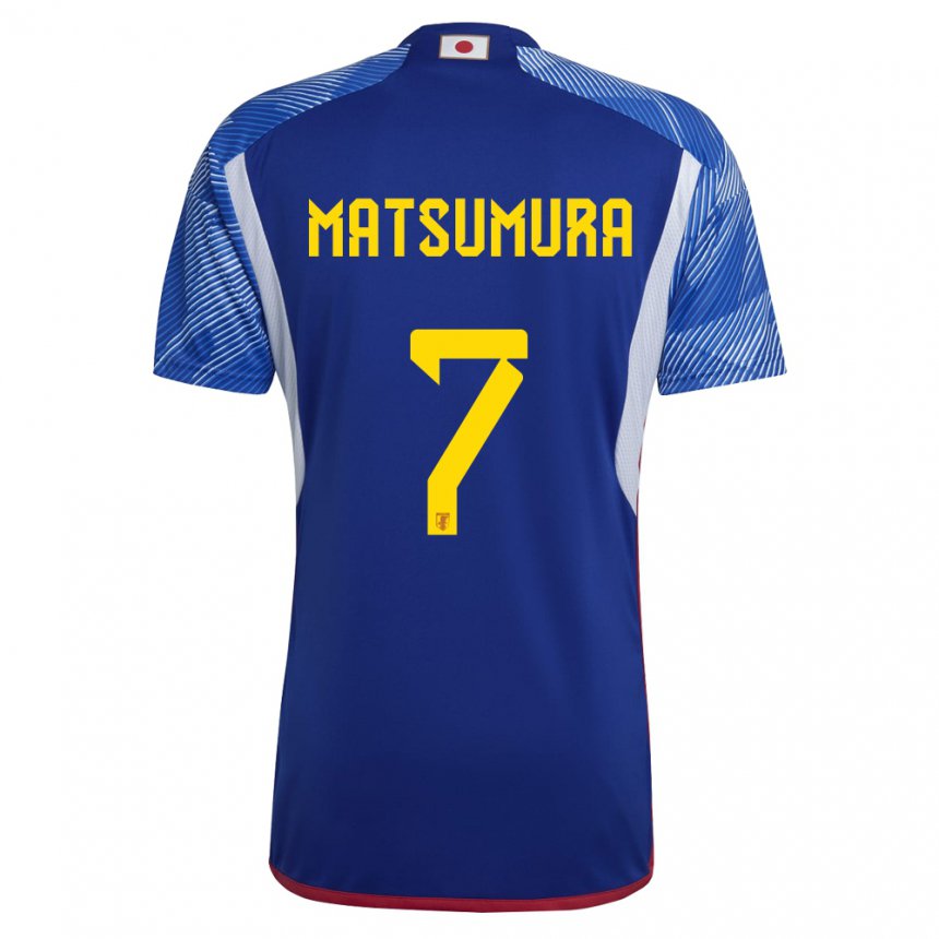 Criança Camisola Japonesa Kosuke Matsumura #7 Azul Real Principal 22-24 Camisa