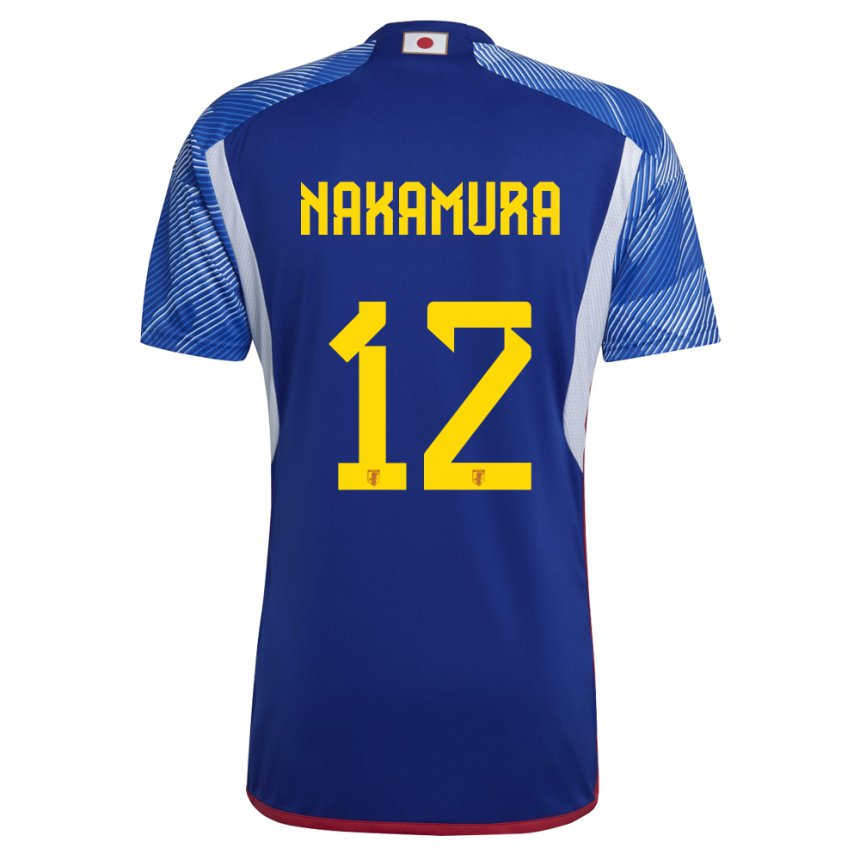 Criança Camisola Japonesa Keisuke Nakamura #12 Azul Real Principal 22-24 Camisa