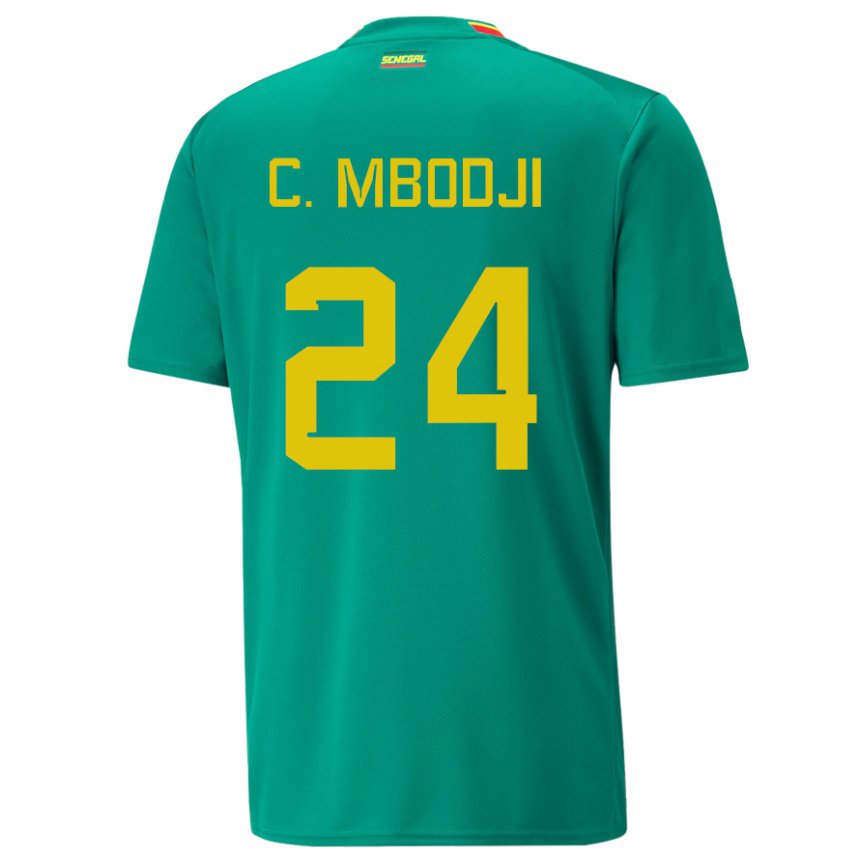 Criança Camisola Senegalesa Coumba Sylla Mbodji #24 Verde Alternativa 22-24 Camisa