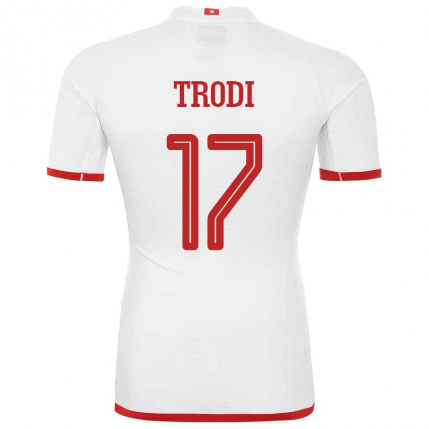 Criança Camisola Tunisiana Imen Trodi #17 Branco Alternativa 22-24 Camisa