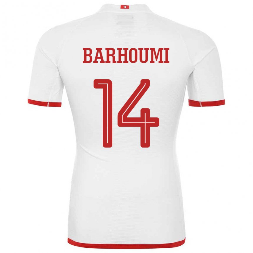 Criança Camisola Tunisiana Salah Barhoumi #14 Branco Alternativa 22-24 Camisa