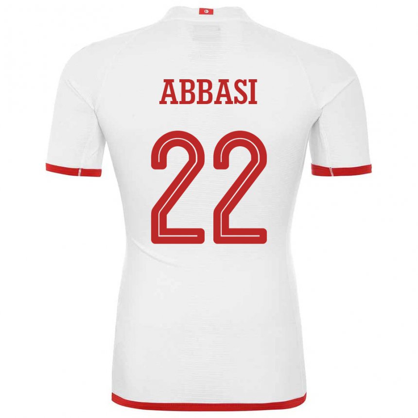 Criança Camisola Tunisiana Bechir Abbasi #22 Branco Alternativa 22-24 Camisa