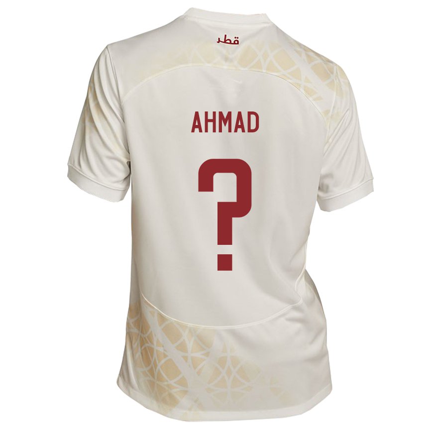 Criança Camisola Catari Homam Ahmad #0 Bege Dourado Alternativa 22-24 Camisa