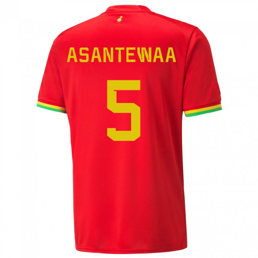 Criança Camisola Ganesa Grace Asantewaa #5 Vermelho Alternativa 22-24 Camisa