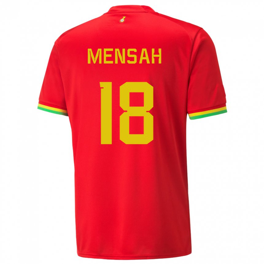 Criança Camisola Ganesa Isaac Mensah #18 Vermelho Alternativa 22-24 Camisa