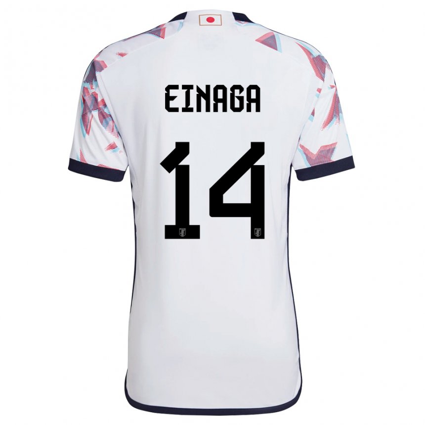 Criança Camisola Japonesa Takatora Einaga #14 Branco Alternativa 22-24 Camisa