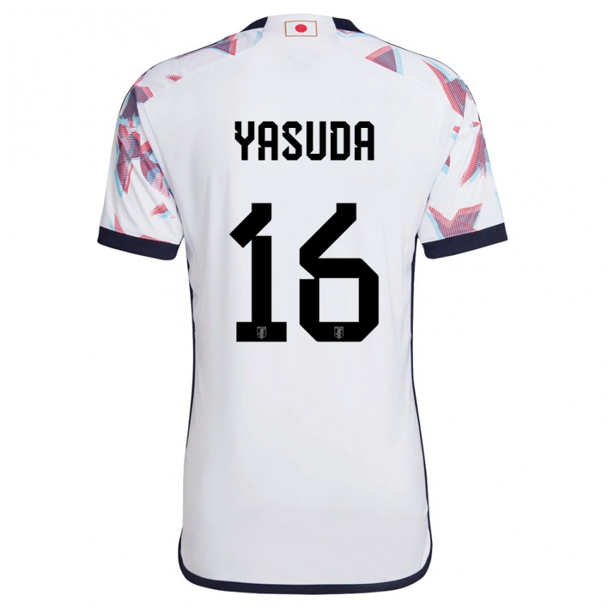 Criança Camisola Japonesa Kenshin Yasuda #16 Branco Alternativa 22-24 Camisa