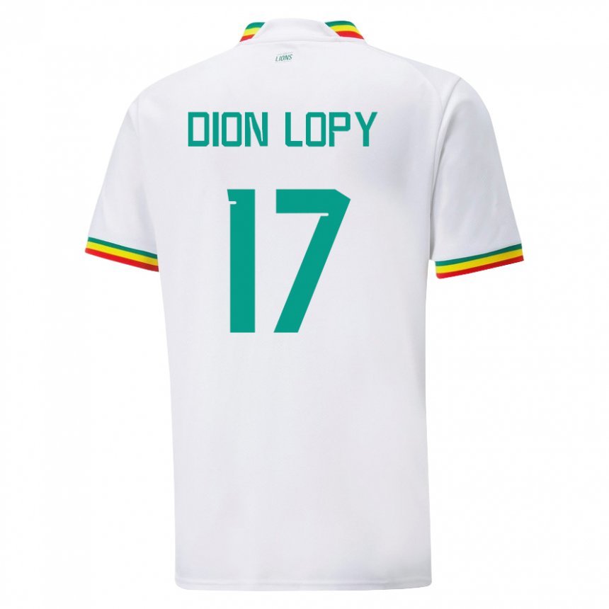 Homem Camisola Senegalesa Dion Lopy #17 Branco Principal 22-24 Camisa