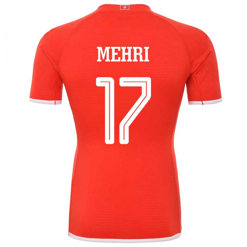 Homem Camisola Tunisiana Malek Mehri #17 Vermelho Principal 22-24 Camisa
