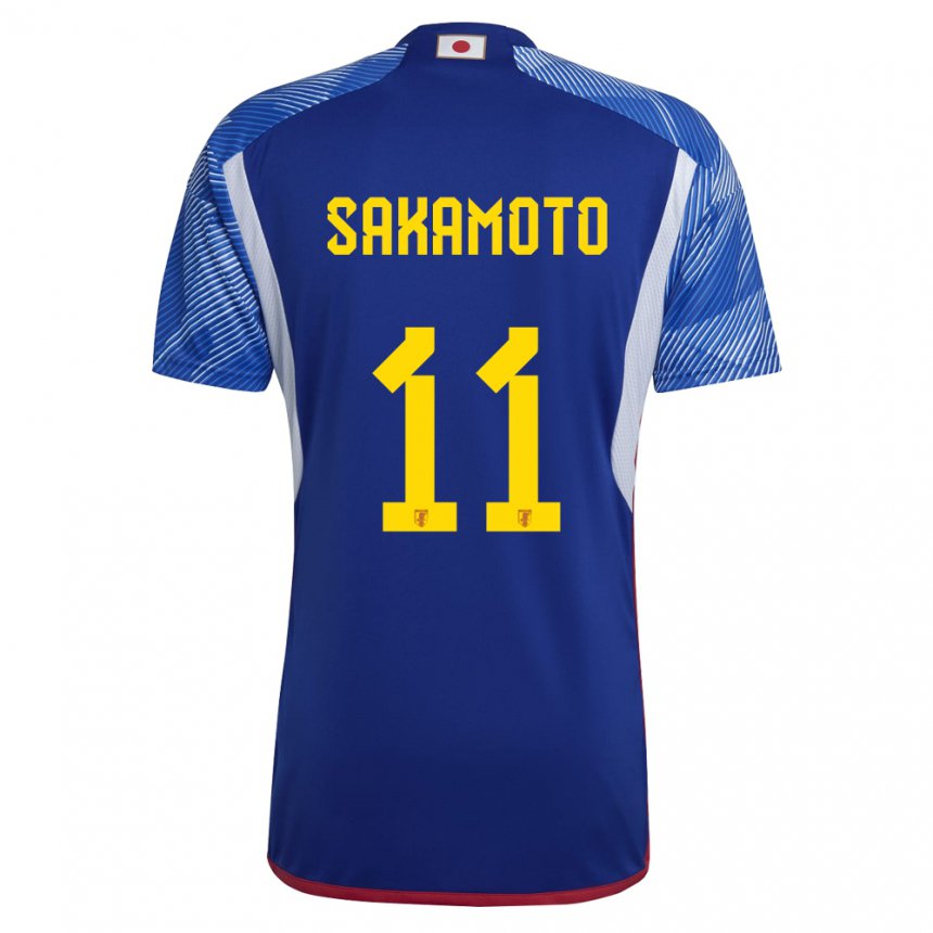 Homem Camisola Japonesa Isa Sakamoto #11 Azul Real Principal 22-24 Camisa