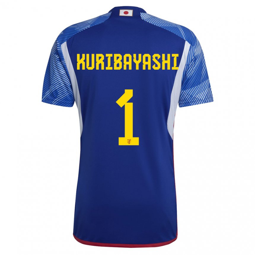 Homem Camisola Japonesa Hayato Kuribayashi #1 Azul Real Principal 22-24 Camisa