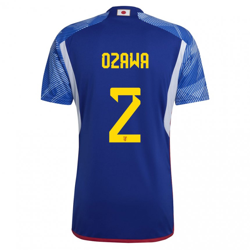 Homem Camisola Japonesa Haruki Ozawa #2 Azul Real Principal 22-24 Camisa