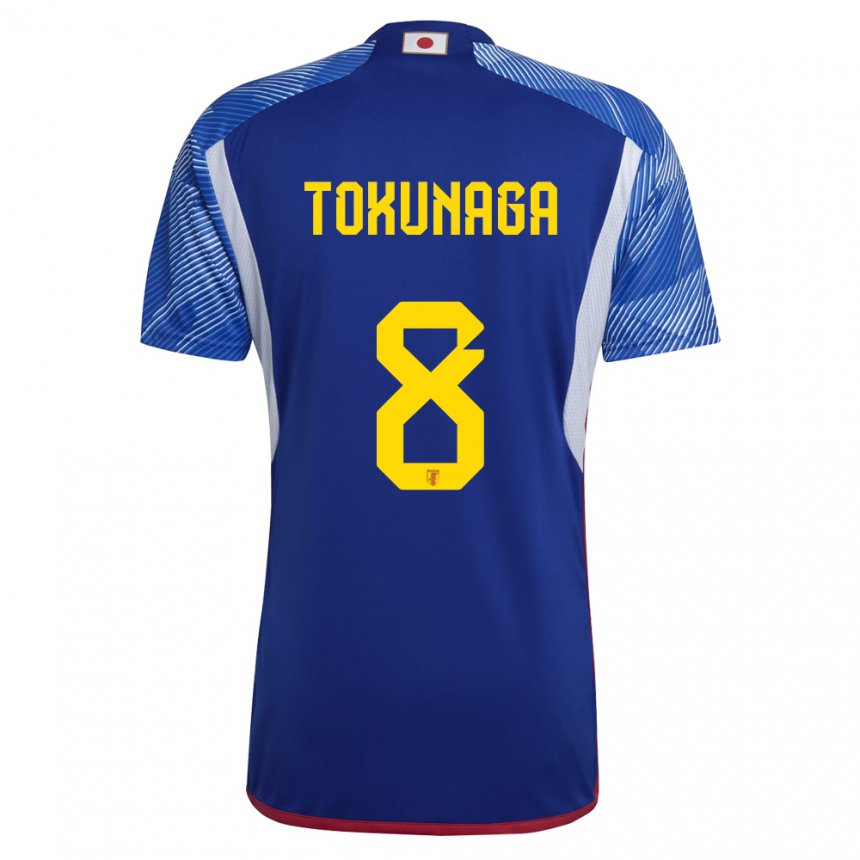 Homem Camisola Japonesa Ryo Tokunaga #8 Azul Real Principal 22-24 Camisa