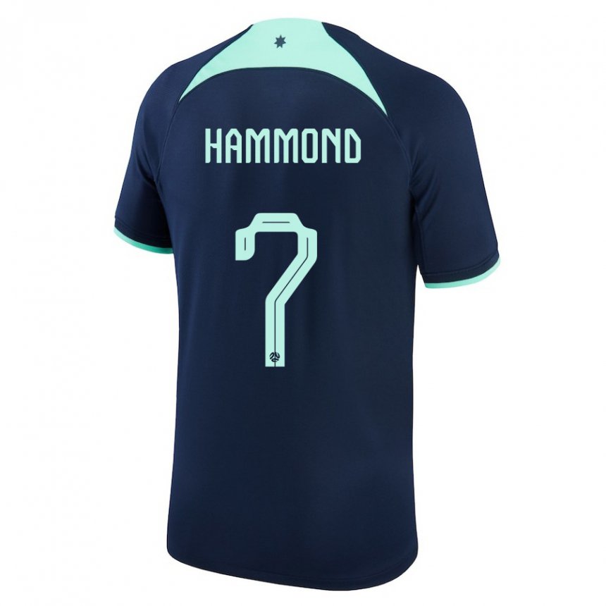 Homem Camisola Australiana Tristan Hammond #7 Azul Escuro Alternativa 22-24 Camisa