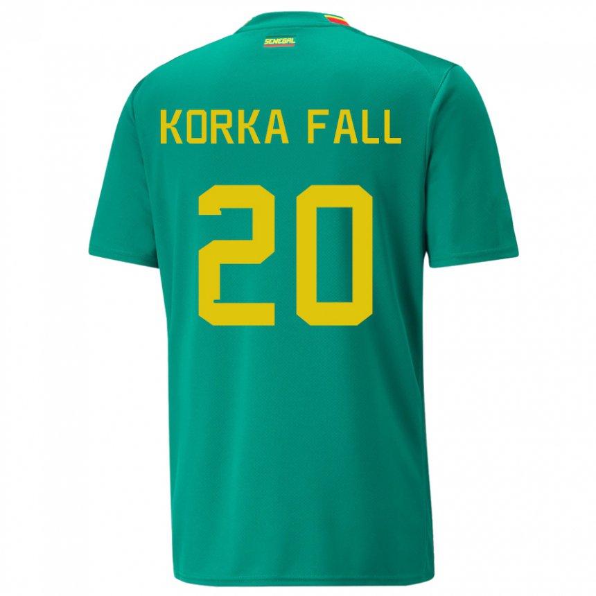 Homem Camisola Senegalesa Korka Fall #20 Verde Alternativa 22-24 Camisa